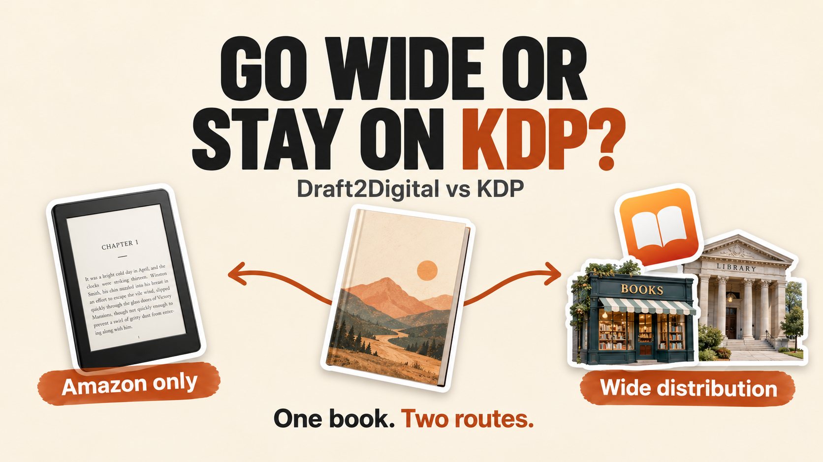 Should Your Ebook Go Wide With Draft2Digital or Stay on KDP?