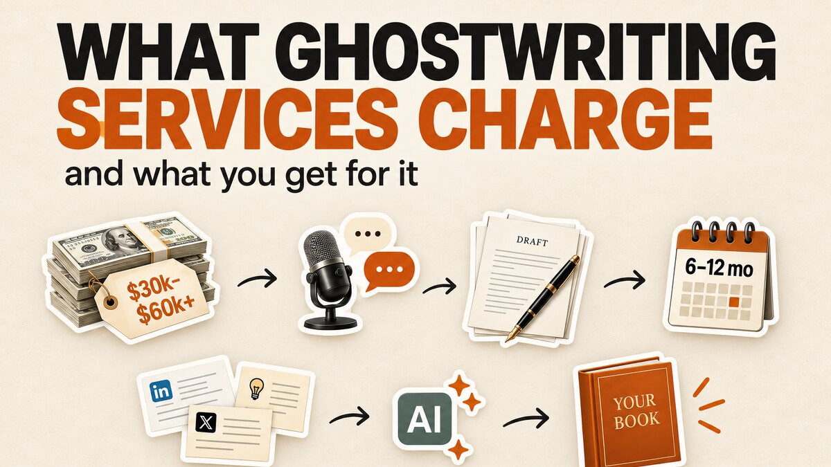 What Ghostwriting Services Charge, and What You Get for It
