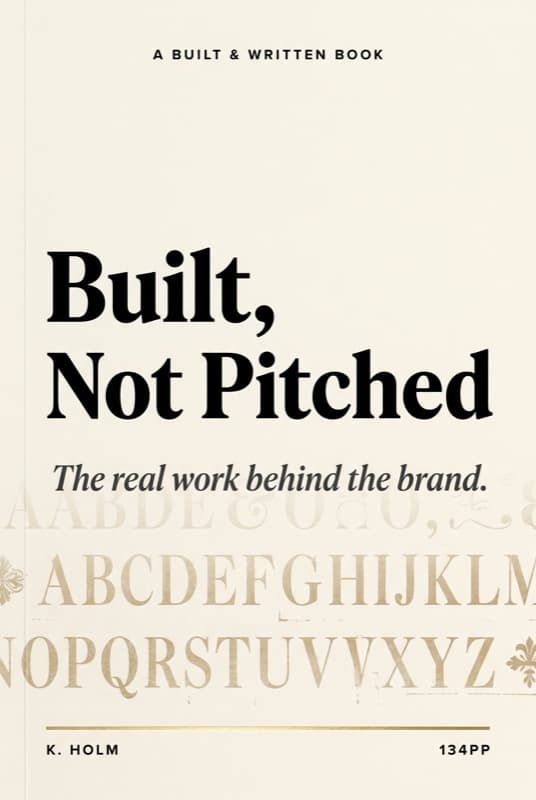 Built, Not Pitched cover