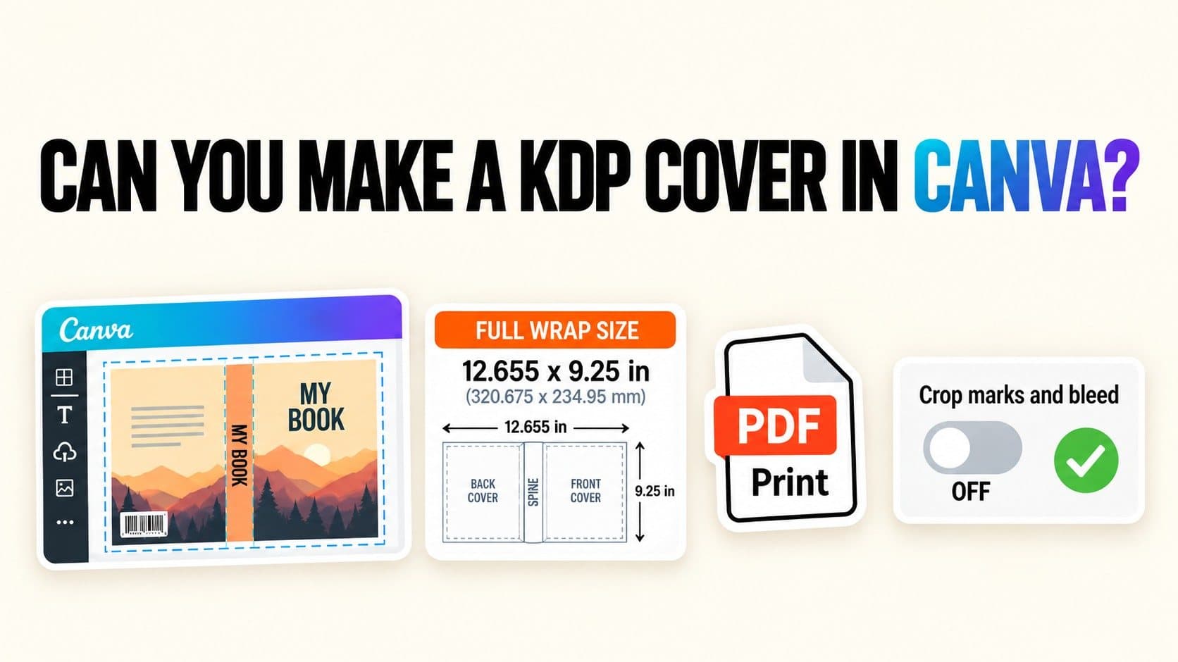 Can You Make a KDP Cover in Canva? Yes, With the Right Export Settings