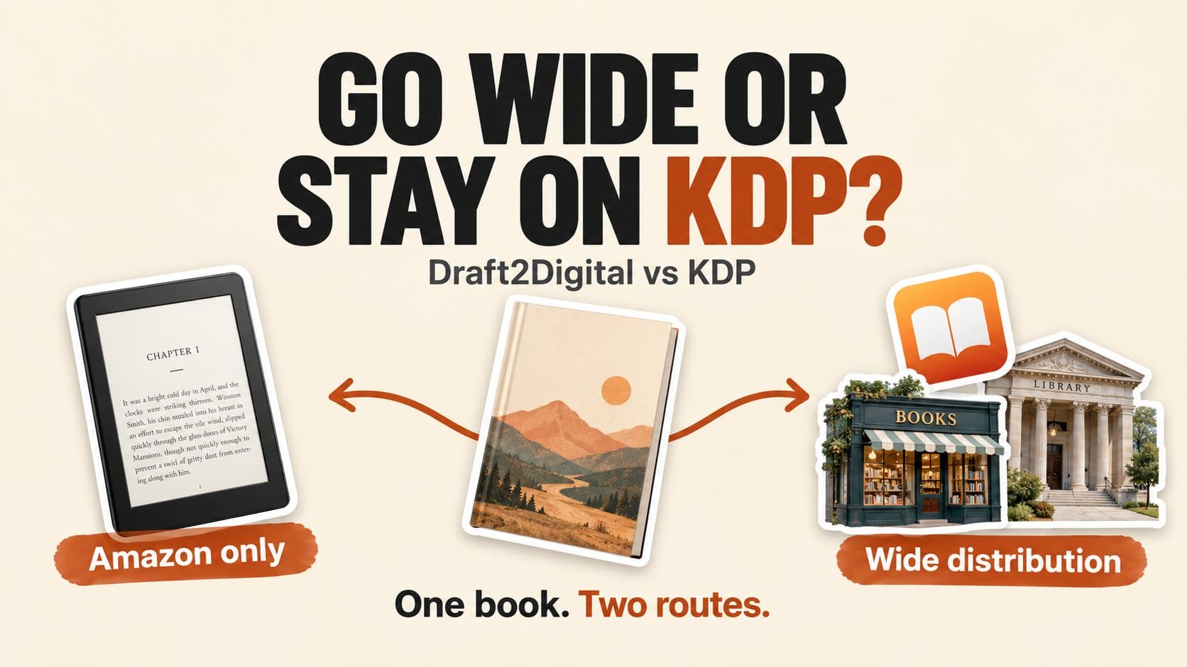 Should Your Ebook Go Wide With Draft2Digital or Stay on KDP?