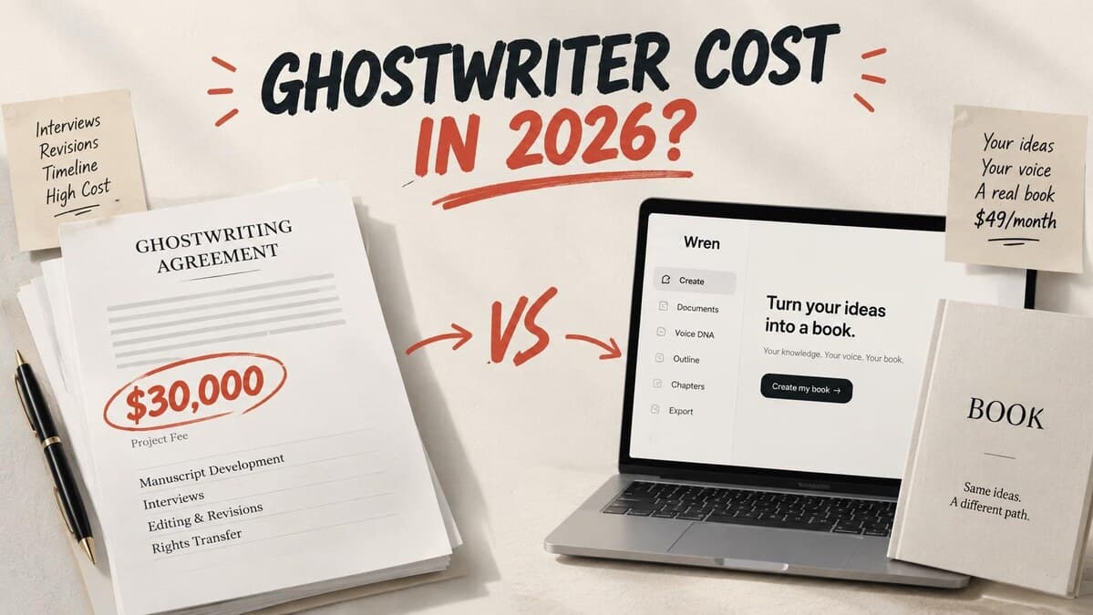 comparison: How Much Does a Ghostwriter Cost in 2026 (and the Math of the Alternatives)