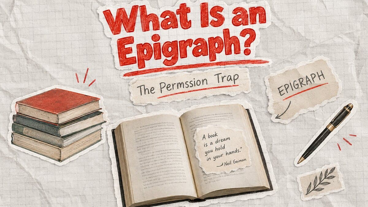 Writing: What Is an Epigraph? The Permission Trap Nobody Mentions