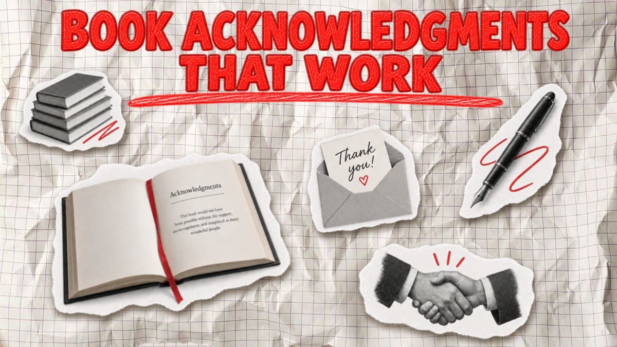 Writing: Books Acknowledgments Examples: From Funny to Professional + Template