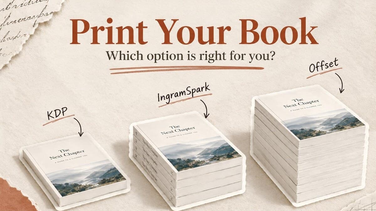 Self-Publishing: Book Printing Services Compared: KDP, IngramSpark, and Offset