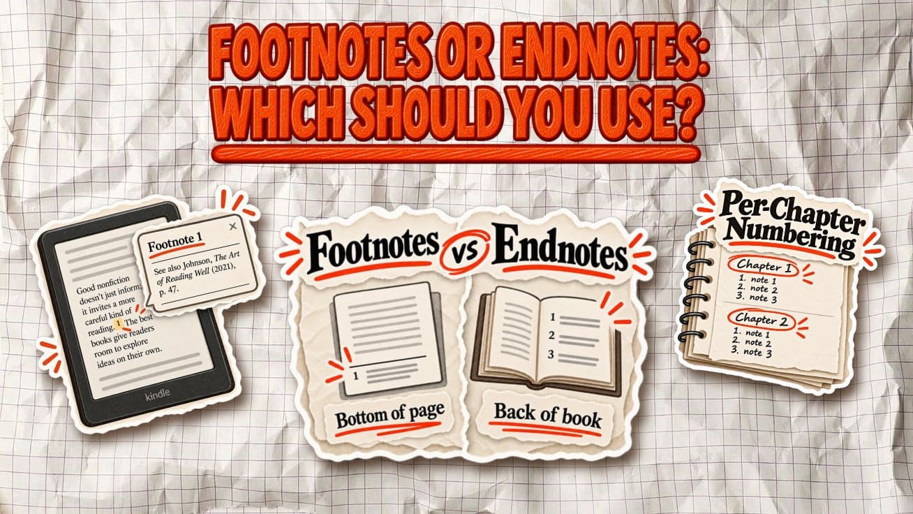 Book Formatting: Footnotes or Endnotes? What Nonfiction Readers Actually Tolerate