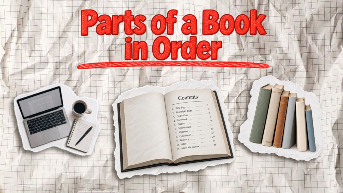 Parts of a Book, in Order: Front Matter to Back Matter