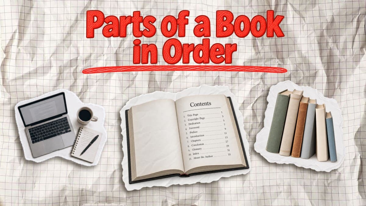 Parts of a Book, in Order: Front Matter to Back Matter
