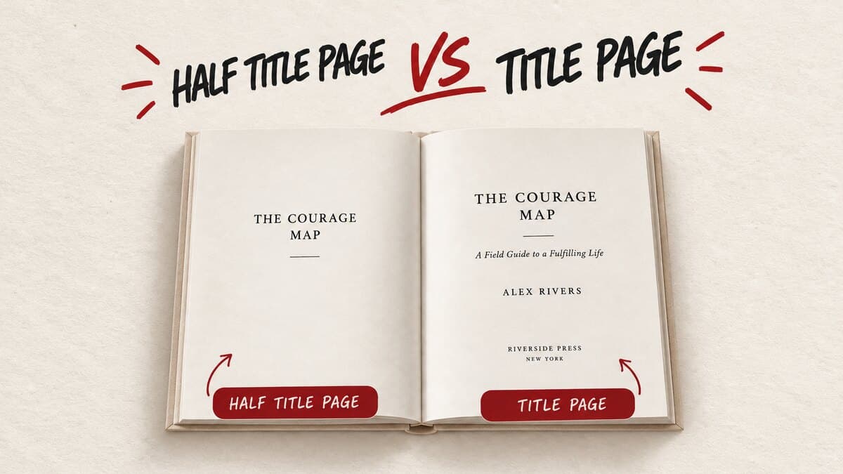 Book Formatting: Title Page vs Half Title Page: What Each One Does
