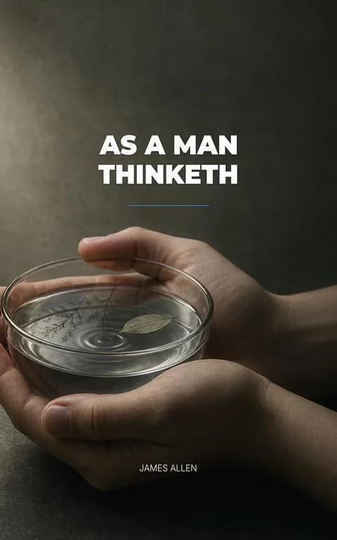 Front cover of the sample book, As a Man Thinketh by James Allen