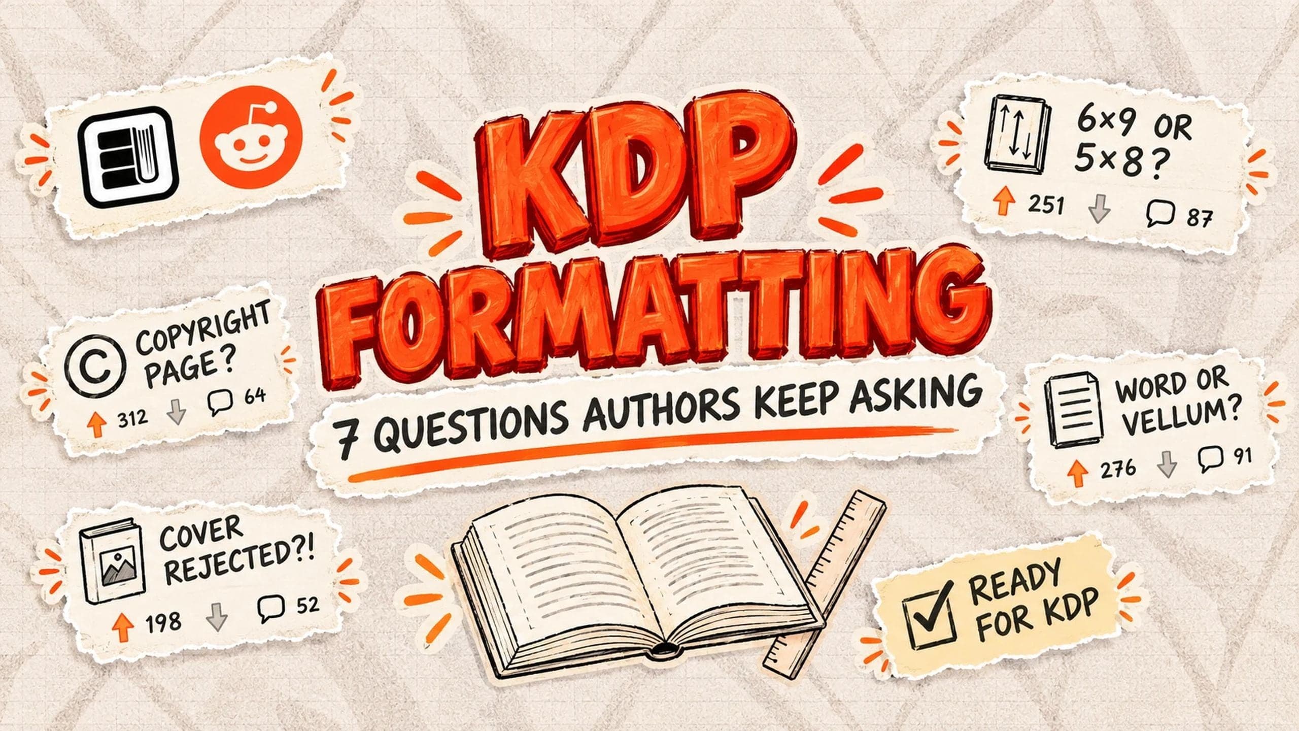 Book Formatting: 7 KDP Formatting Questions Reddit Keeps Asking, Answered
