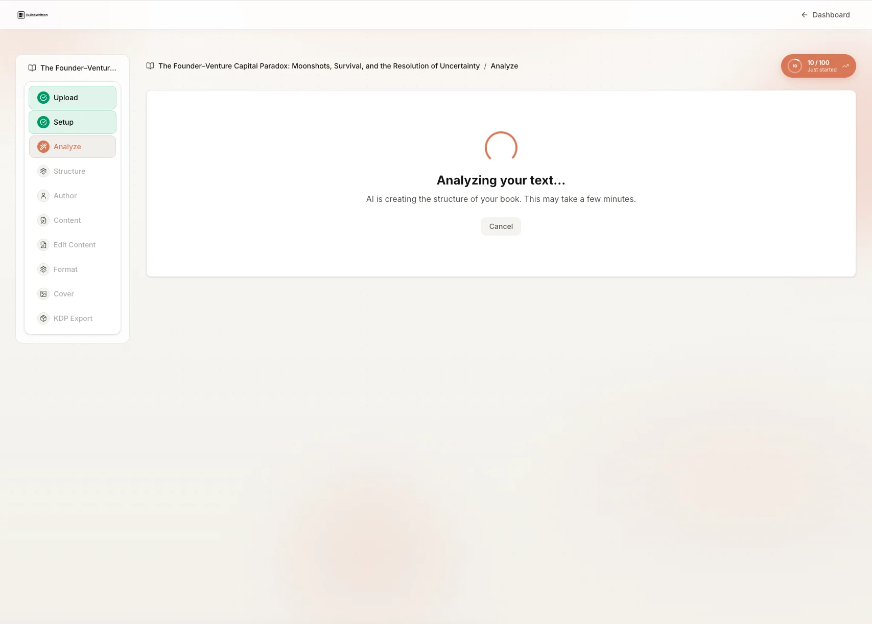 Built&Written: Analyzing your text loading screen with progress